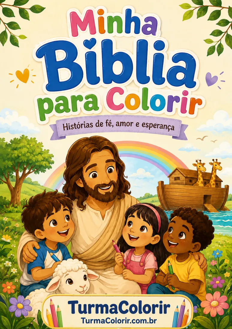 Capa do PDF Minha Bíblia para Colorir